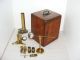 19th C.  Brass Microscope With Accessories By Negretti & Zambra, Other photo 1