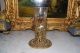 Glass Cup Or Small Flower Vase On Gold Cherub Filigree Metal Stand 1 Vases photo 1