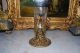 Glass Cup Or Small Flower Vase On Gold Cherub Filigree Metal Stand 1 Vases photo 3