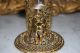 Glass Cup Or Small Flower Vase On Gold Cherub Filigree Metal Stand 1 Vases photo 7