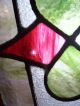 Textured Glass W/ Stained Glass Cluster Bevel Center (sg 1016) 1900-1940 photo 2