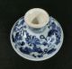 B142: Chinese Blue - And - White Porcelain Ware Fish Design Plate With A Leg Plates photo 3