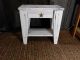Sale - - Primitive Wash Table In White Washed Use On Porch Or Mud Room 18wx18hx10d Primitives photo 1