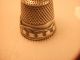 Antique Stern Bros.  Lily - Of - The - Valley With A Bow Sterling Silver Thimble Rare Thimbles photo 7