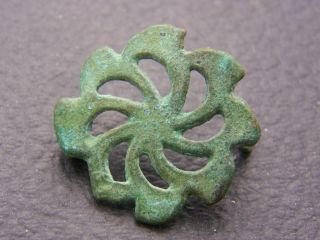 Roman Bronze Artifact Artifacts Wheel ? Fibula Broach Reproduction photo