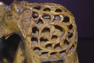 Elephant Carved Soap Stone Baby Elaphant Inside 3 
