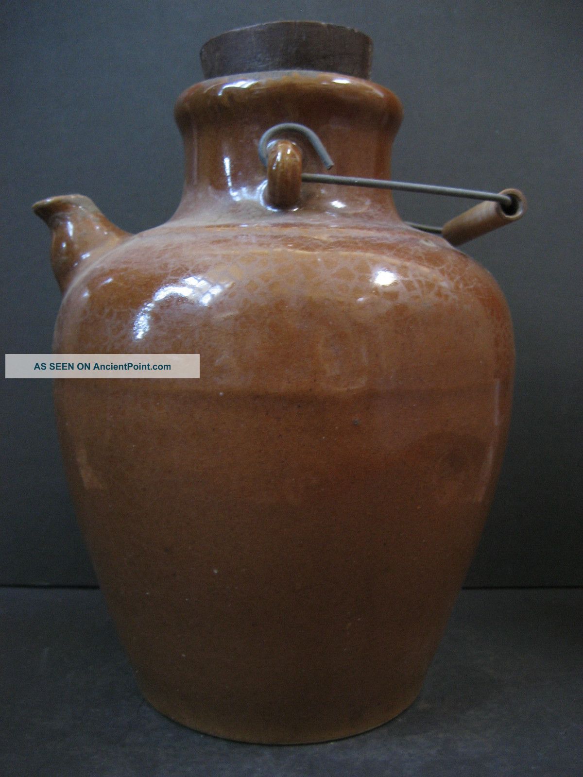Chinese Export Wine Brown Vase Nr Vases photo