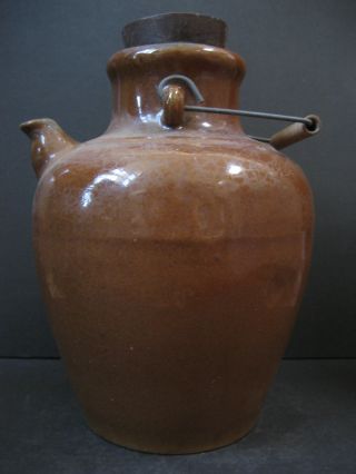 Chinese Export Wine Brown Vase Nr photo