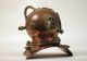 Antique Pure Brass And Copper 8x5 19th Century Style Decorative Diving Helmet Diving Helmets photo 9
