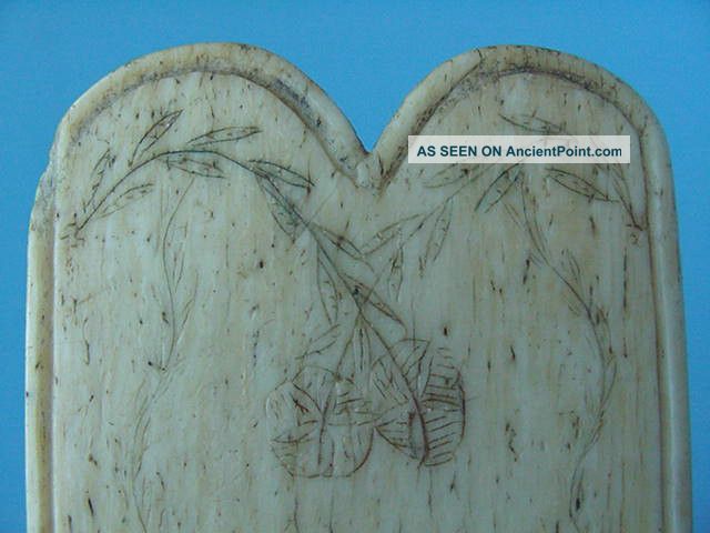 Antique 19th Century Sailor Folk Art Scrimshaw Stay Busk Primitives photo