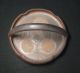 B247: Japanese Bizen Pottery Tea - Thing Plate Kashiki With Handle W/potter ' S Sign Plates photo 1