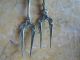 Set Of 3 Antique.  800 European Silver Meat Olive Pickle Fork Pick Silver Alloys (.800-.899) photo 3