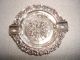 Antique 800 Solid Silver Repousse Ashtray Silver Alloys (.800-.899) photo 2