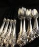 Vintage Sterling Silver Wallace Grand Baroque 4 Full Place Setting 16 Piece Set Wallace photo 9