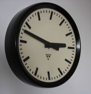 Pragotron Vintage Bakelite Industrial Clock Factory 32cm Depth Of 6,  5 Cm photo