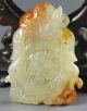 Chinese Hetian Jade Hand - Carved Intaglio Pattern Pendant,  Dragons，nice No.  B505 Dragons photo 3