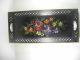 Vintage Nashco Floral Toleware Tole Tray Hand Painted Toleware photo 1