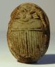 Egyptian Faience Inscribed Detailed Scarab Seal Egyptian photo 1