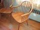 Windsor Bowback Captains Arm Chairs Set Of 2 Colonial Post-1950 photo 2