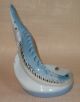 Soviet Russian Sturgeon Fish Porcelain Ashtray Polonnoe Zhk 50 - 60s Ussr Cccp Figurines photo 3