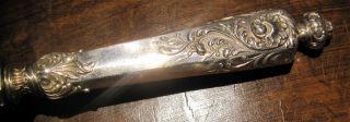Antique Xix French Sterling Silver Marked Minerve Letter Opener Knife Gift photo