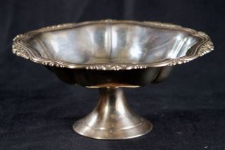 Vintage Oneida Silverplate Footed Pedestal Compote photo