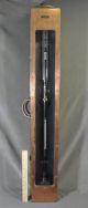 1943 Wwii Us Navy Ship’s Gimbal Stick Barometer Thermometer & Copper Case Compasses photo 1