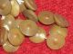 Set Lot 16 Antique Vintage Vegetable Ivory Tagua Nut Small Buttons 7/16 