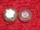 Antique Vintage Diminutive Dimi Glass Rhinestone Button Bead Embellishment 1/4 