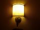 Qty.  Large Cast Brass Sconces Faux Linen Shade From Luxury Hotel,  Restaurant Chandeliers, Fixtures, Sconces photo 1