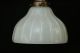 Antique Fluted Glass Milk Glass Globes On 3 Ft.  Hanging Chain Pendant Chandeliers, Fixtures, Sconces photo 1