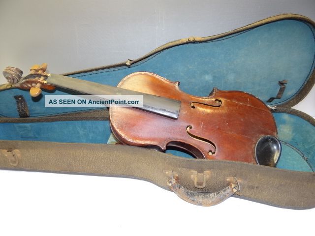 Antique Reproduction Italian 1702 Francesco Mantegazza Broken Violin Body Parts String photo