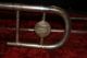 Antique Silver Pan American Trombone W/ Case & Mouthpiece Brass photo 3