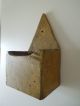 Aafa 19th C.  Primitive Colonial Candle Box Early Yellow Paint From Maine Primitives photo 1