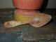 Early 19th C.  Primitive Antique Hand - Carved Small Wood Treenware Kitchen Spoon Primitives photo 2