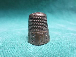 Antique 8 Sterling Silver Thimble Chatelaine? photo