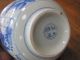 Antique China Hp Blue Bird Signed 2 Circle/blue Seal Mk Bowls photo 5