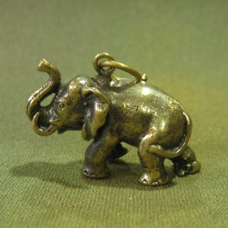 Wealth Elephant Rich Lucky Charm Thai Amulet Pendant photo