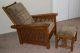 Stickley Spindle Morris Chair With Matching Ottoman Post-1950 photo 1