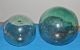 Vintage Green Blown Glass Fishing Float Ball 6 