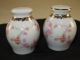 Antique Hand Painted Pink Roses Gingerjar Salt & Pepper Shakers Other photo 2