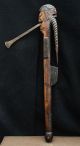 Very Rare Carved African Afo Tribal Staff 1920s To 1940s Other photo 1