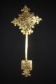 African Tribal Brass Hand Held Processional Cross Ethiopia Ethnocraphic Art Other photo 3