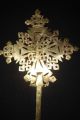 African Tribal Brass Hand Held Processional Cross Ethiopia Ethnocraphic Art Other photo 4