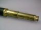 An Geo.  Iii Mahogany Cased Brass Telescope,  By C.  West,  London. Other photo 8