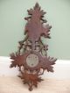 19thc Black Forest Oak Carved Wall Barometer Other photo 2