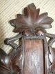 19thc Black Forest Oak Carved Wall Barometer Other photo 4