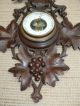 19thc Black Forest Oak Carved Wall Barometer Other photo 5