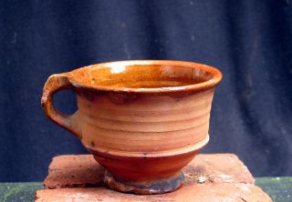 Early 17th Century Dutch Ceramic Soup/porridge Cup,  Delft photo