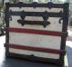 1900 ' S Antique Yale & Towne Steamer Trunk Chest W/ Wood Brass 1900-1950 photo 1